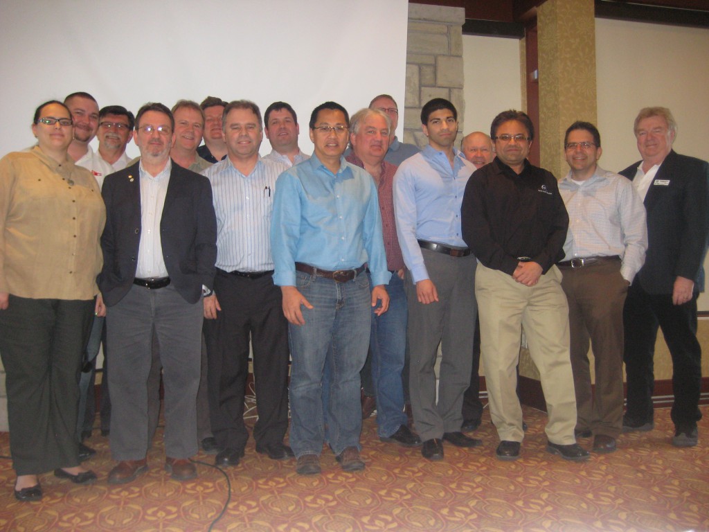 Group photo of the 2014 ISA District 13 leadership conference attendees, in Niagara  Falls, Ontario, Canada
